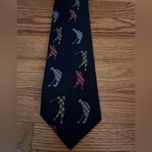 Nautica Silk Golf Necktie Multicolor Players on Black
Different Golf Strokes